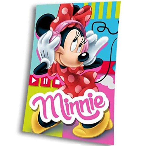 Disney Minnie Maus Fleecedecke - Auswahl: Kopfhrer - Gre: 150x100 cm
