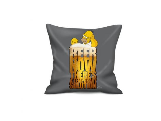 Die Simpsons Kissen (2 Motive) [35x35 cm] - Auswahl: grau