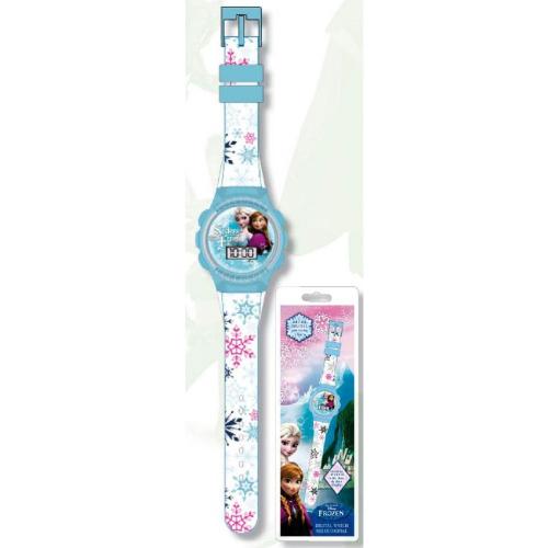 Armbanduhr Digitaluhr Analoguhr Disney Frozen Anna Elsa Olaf - Auswahl: Anna und Elsa blau/wei (Digitaluhr)