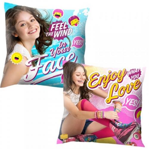 Disney SOY Luna - Kissen - 40x40cm - Pink/Blau