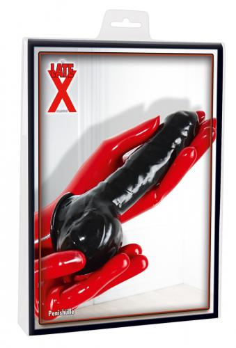 Latex-Penis-Hoden-Hlle - Farbe: schwarz