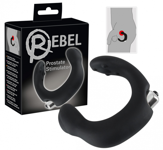 Rebel Prostata-Vibrator C-frmiger Vibrator - Farbe: schwarz