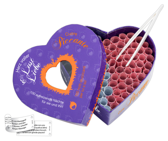 Markenlos Herz voller Lust & Liebe - Farbe: pink - Menge: 1Stck