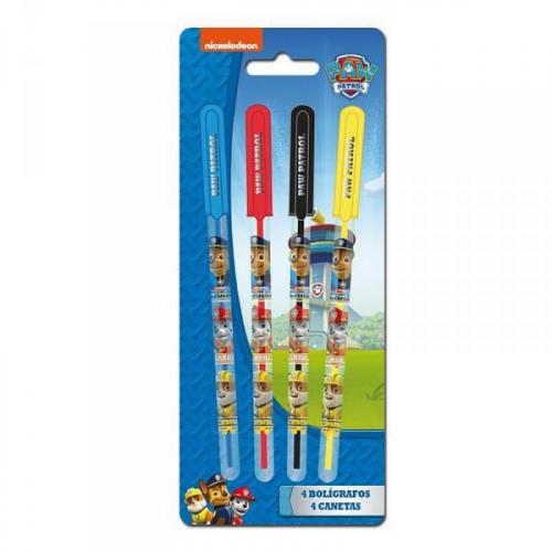 Paw Patrol PAW Patrol Stifte Set 4 Farben (Blau/Rot/Schwarz/Gelb)