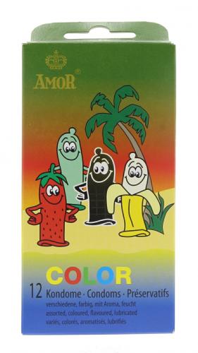 Amor Kondome 12er - Auswahl: COLOR - Menge: 1 Packung