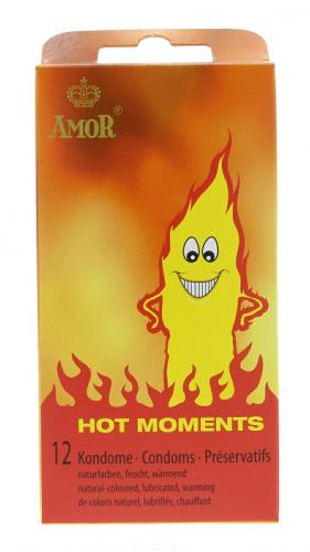Amor Kondome 12er - Auswahl: HOT MOMENTS - Menge: 1 Packung