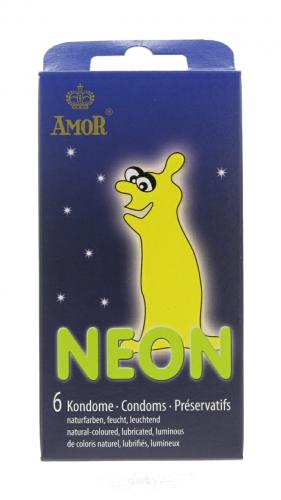 Amor Kondome 12er - Auswahl: NEON - Menge: 1 Packung