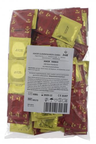 Amor Kondome 100er - Auswahl: RIBBED