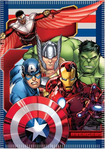 Marvel Avengers Spiderman Fleecedecke 100x140cm - Auswahl: Avengers mit Schild