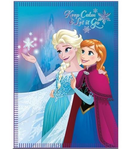Disney Frozen Fleecedecke 100x140cm - Motiv: Anna/Elsa Calm