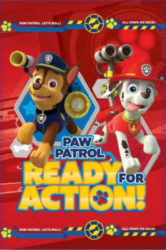 Paw Patrol Fleecedecke - Gre: 100x140cm - Motiv: Ready for Action