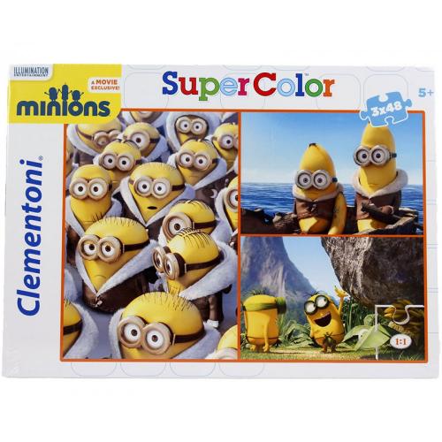 Clementoni Minions Puzzleset 3x48 St�ck