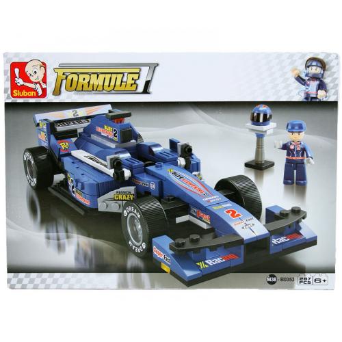 Sluban Formel-1-Rennwagen-F1 Blau M38-B0353