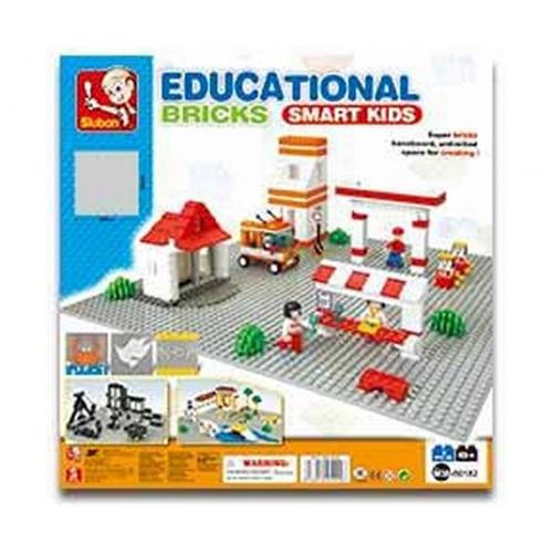 Sluban Grund Bauplatte 40x40cm Grau M38-B0182