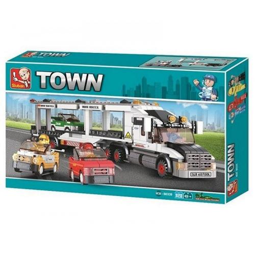 Sluban Town Autotransporter 638 Teile M38-B0339