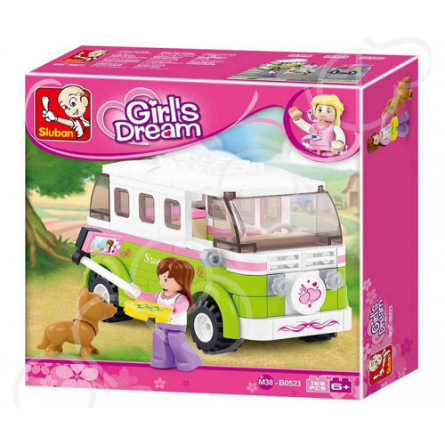 Sluban Girls Dream Campingwagen Camper 158 Teile M38-B0523