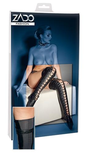 Overknees - Farbe: schwarz - Gr��e: S/M