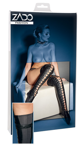 Zado ZADO Overknees schwarz L/XL S/M - Gr��e: L/XL