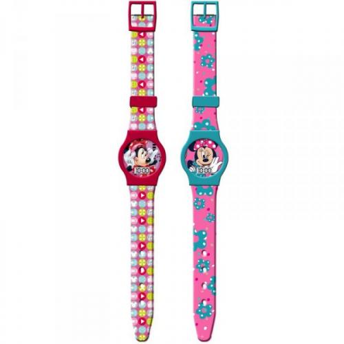 Minnie Maus / Mickey Maus Digitaluhr - Auswahl: Minnie Gr�n/Pink