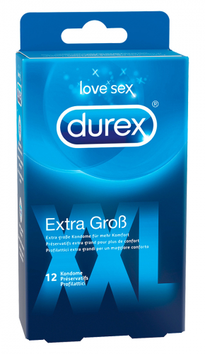 Durex XXL extra gro� - Farbe: transparent - Menge: 12St�ck