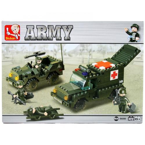 Sluban Armee Army Krankenwagen Rettungswagen M38-B6000