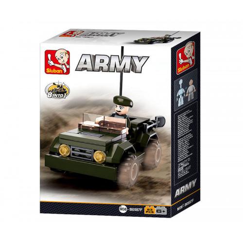 Sluban Army Armee-Jeep 8in1 M38-0587F