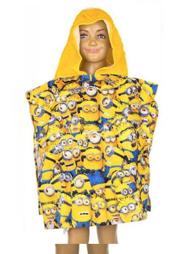 Badeponcho Frottee mit Kapuze - Auswahl: Minions Minionsmenge