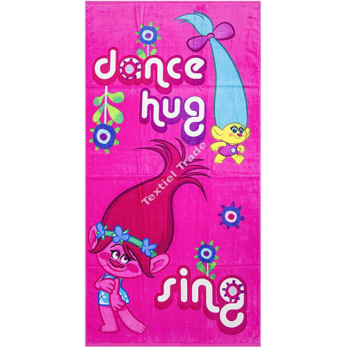 Trolls Strandtuch Badetuch Kinderhandtuch - Auswahl: Pink