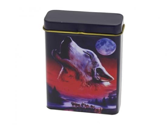 Sortierung Zigaretten Box Metall mehrfarbig - Auswahl: Wolf