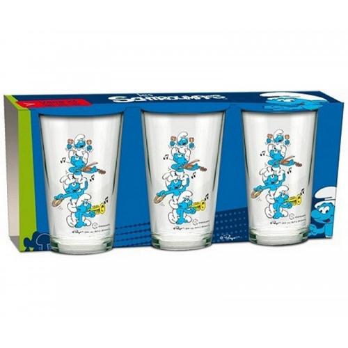 Die Schlmpfe Smurf Glserset 23,7cl 11x7cm 3 Teile