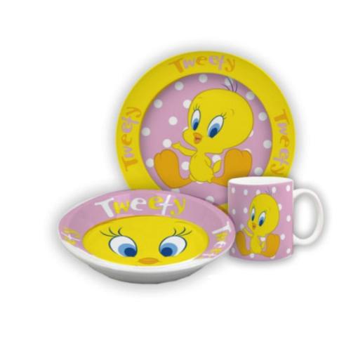 Looney Tunes Frhstcks-Set Porzellan 3 Elemente Tweety