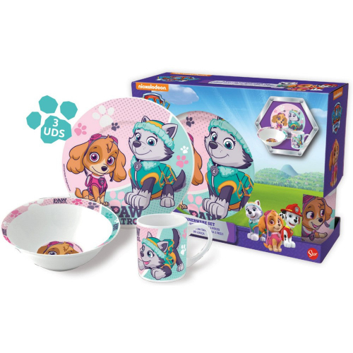 Paw Patrol Tassen und Tellerset - Auswahl: Mdchen