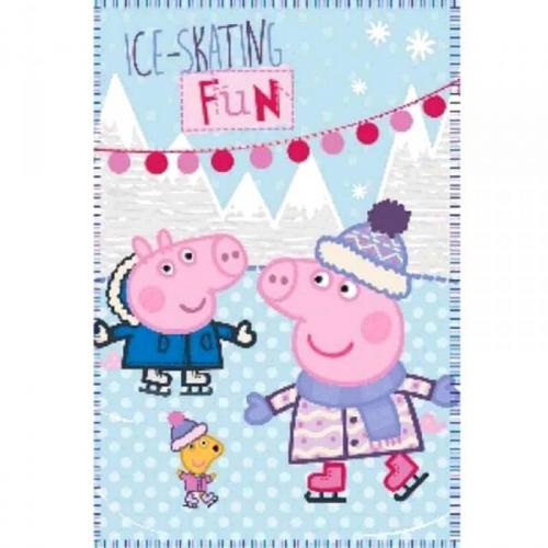Peppa Wutz Fleecedecke - Auswahl: Blau