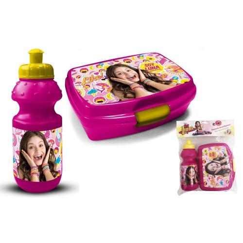 Brotdose mit Aluminium Trinkflasche - Auswahl: Soy Luna