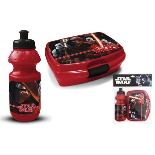 Brotdose mit Aluminium Trinkflasche - Auswahl: Star Wars