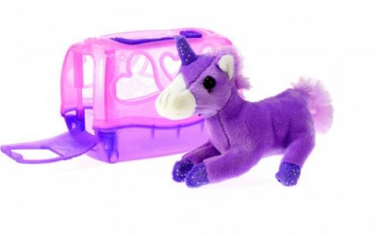 Plsch Einhorn in der Reisekorb - Auswahl: Lila