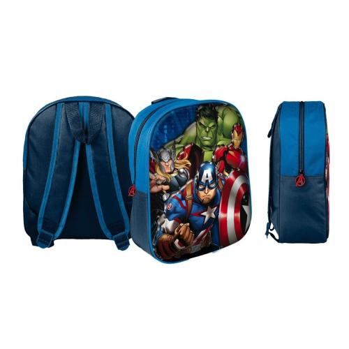 Rucksack Marvel Avengers/Spiderman/Captain America - Auswahl: Marvel Avengers 3D 29x35x10cm