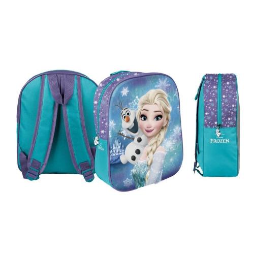 Disney Frozen Die Eisknigin Rucksack - Auswahl: 3D Hellbau 31cm