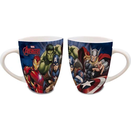 Disney/Marvel Porzellan Tasse 340ml - Auswahl: Marvel Avengers Hoch