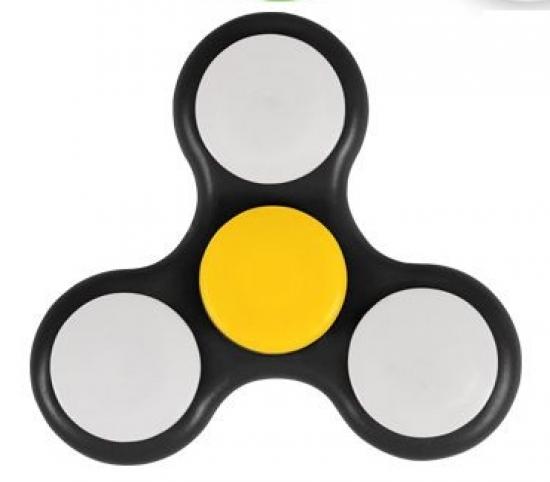 Rainbow Turbo Hand Spinner mit LED - Auswahl: Schwarz