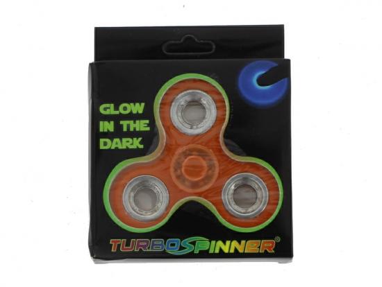 Rainbow Turbo Spinner Glow in the Dark Hand Spinner - Auswahl: Orange