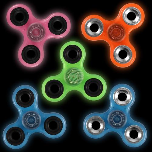 Turbo Spinner Glow in the Dark Hand Spinner - Auswahl: Blau/Schwarz