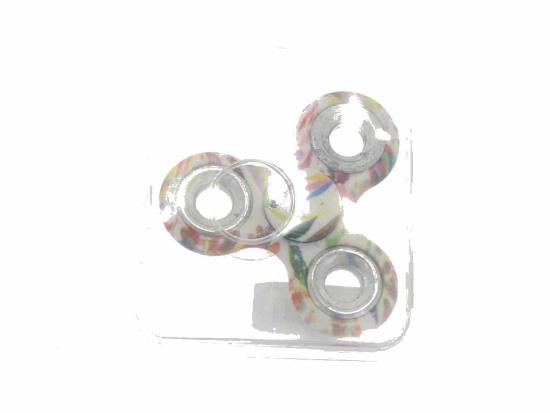 Rainbow Turbo Spinner Graffiti Look - Auswahl: Wei Gestreift
