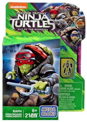 Mega Bloks Ninja Turtles Baukasten Display - Auswahl: Raph