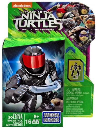 Mega Bloks Ninja Turtles Baukasten Display - Auswahl: Foot Soldier Rot