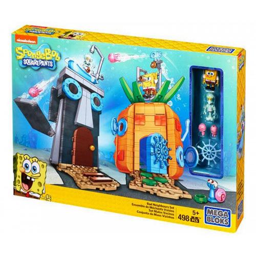 Spongebob Mega Bloks SpongeBob Bad Nachbarn setzen 498 Stck