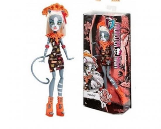 Monster High Meowlody sortierte Puppen - Auswahl: Blone Haare Getaway Meowlody