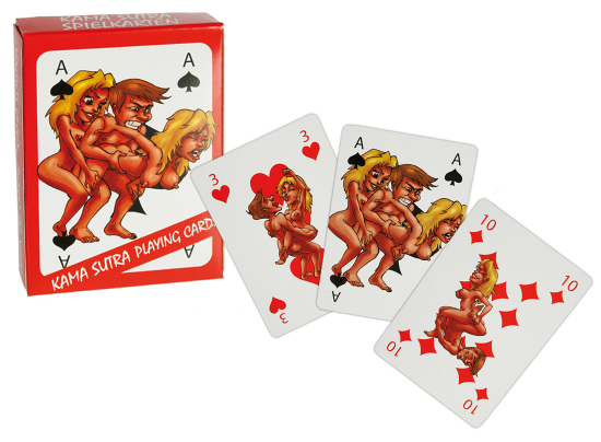 Orion Kartenspiel Kamasutra Comic - Farbe: rot - Menge: 1Stck