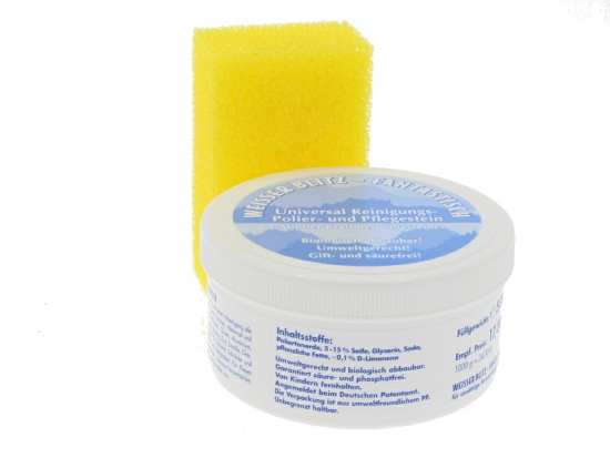 Stolz Wei�er Blitz Putz- Polier- Stein 500g