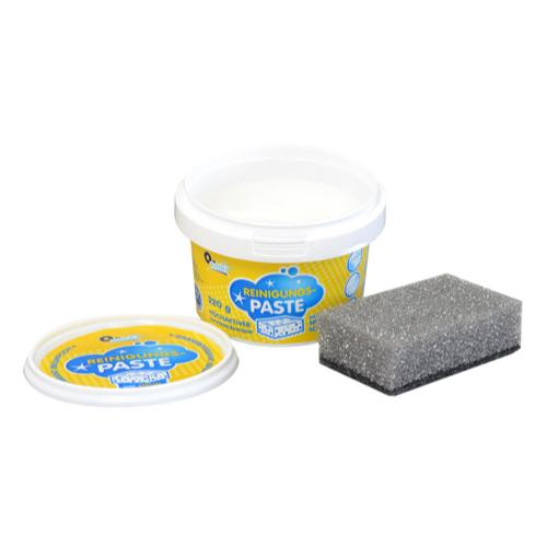 Markenlos O-Quick Reinigungspaste Scheuerreiniger  inkl. Schwamm 220g 